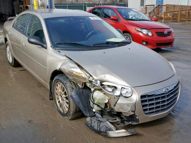 1C3EL46X44N182324 - 2004 CHRYSLER SEBRING LX GOLD photo 1