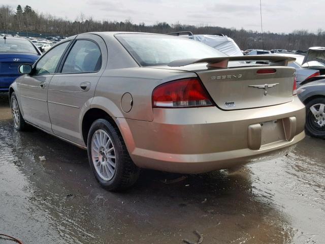 1C3EL46X44N182324 - 2004 CHRYSLER SEBRING LX GOLD photo 3