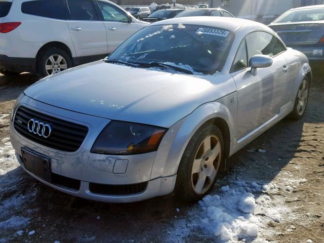 TRUWT28N211024444 - 2001 AUDI TT QUATTRO SILVER photo 2