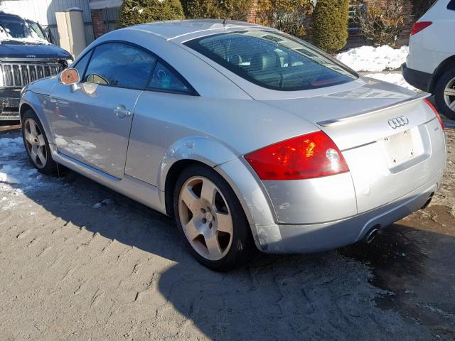 TRUWT28N211024444 - 2001 AUDI TT QUATTRO SILVER photo 3