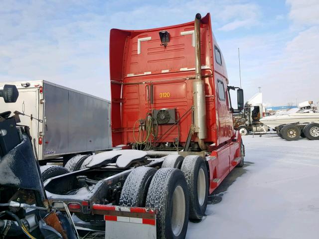 4V4NC9TJ47N458888 - 2007 VOLVO VN VNL RED photo 4