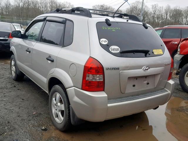 KM8JM12BX6U460888 - 2006 HYUNDAI TUCSON GL SILVER photo 3