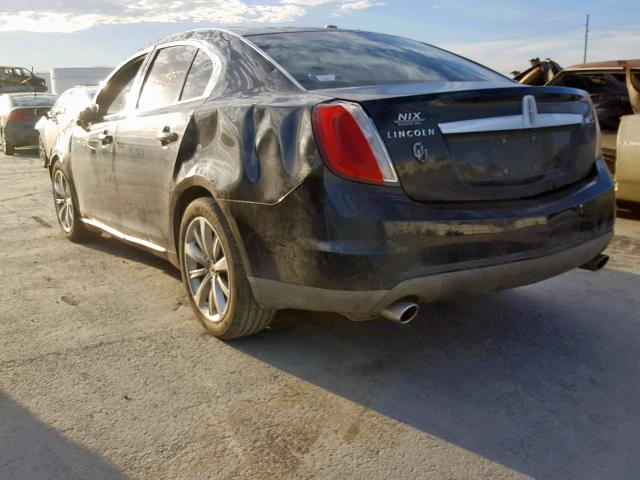 1LNHM93R79G620026 - 2009 LINCOLN MKS BLACK photo 3