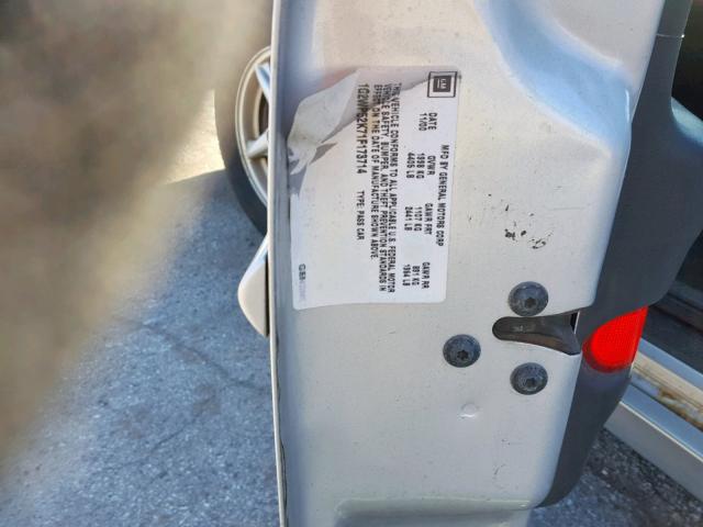 1G2WP52K71F173714 - 2001 PONTIAC GRAND PRIX GRAY photo 10