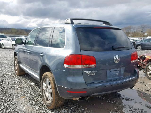 WVGEM67L04D009398 - 2004 VOLKSWAGEN TOUAREG 4. BLUE photo 3