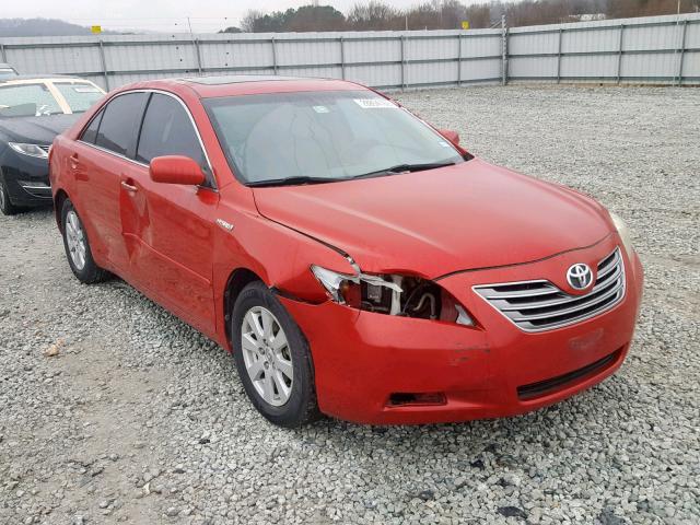 4T1BB46K98U056179 - 2008 TOYOTA CAMRY HYBR RED photo 1