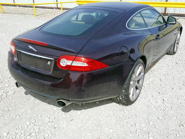 SAJWA4FB3DLB50815 - 2013 JAGUAR XK RED photo 4