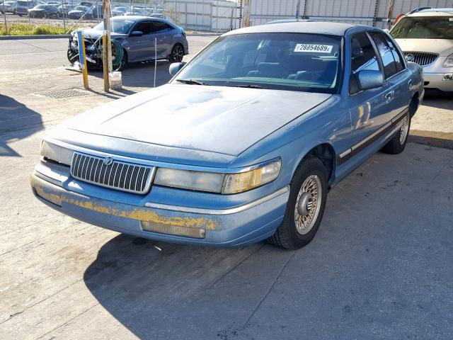 2MELM75WXRX630323 - 1994 MERCURY GRAND MARQ BLUE photo 2