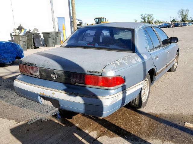 2MELM75WXRX630323 - 1994 MERCURY GRAND MARQ BLUE photo 4