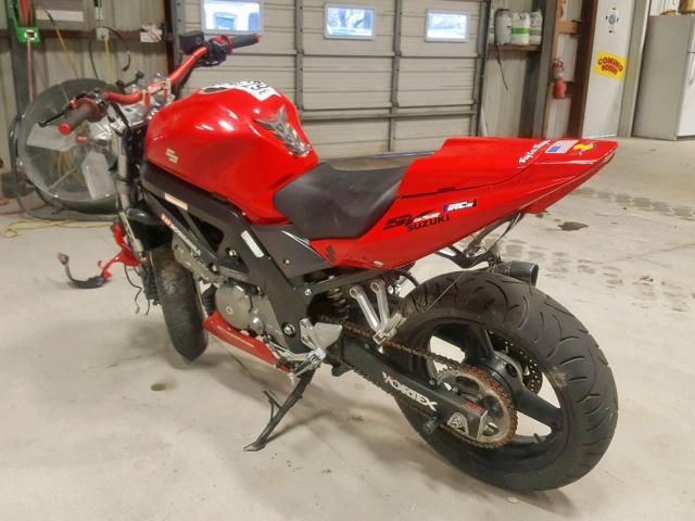 1S1VP53A962105369 - 2006 SUZUKI SV650 RED photo 3