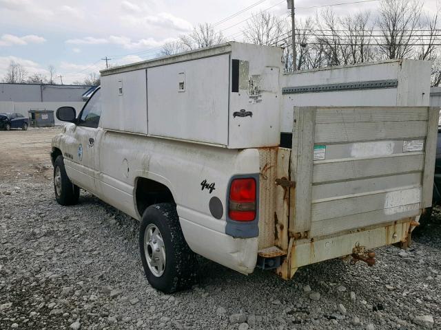 3B7KC26Z4YM222504 - 2000 DODGE RAM 2500 WHITE photo 3