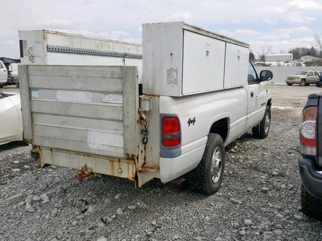 3B7KC26Z4YM222504 - 2000 DODGE RAM 2500 WHITE photo 4