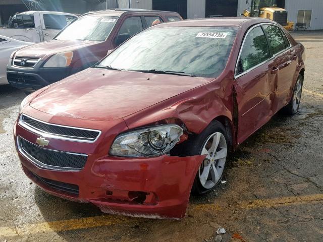 1G1ZJ57B29F205962 - 2009 CHEVROLET MALIBU 2LT RED photo 2