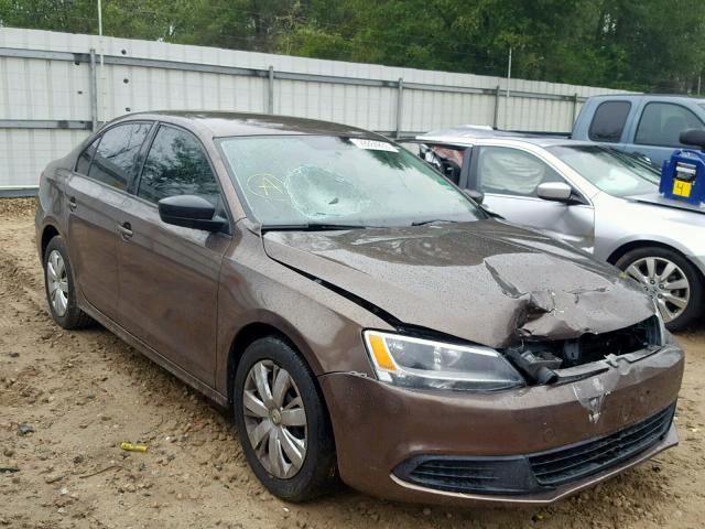 3VW2K7AJXBM075675 - 2011 VOLKSWAGEN JETTA BASE BROWN photo 1