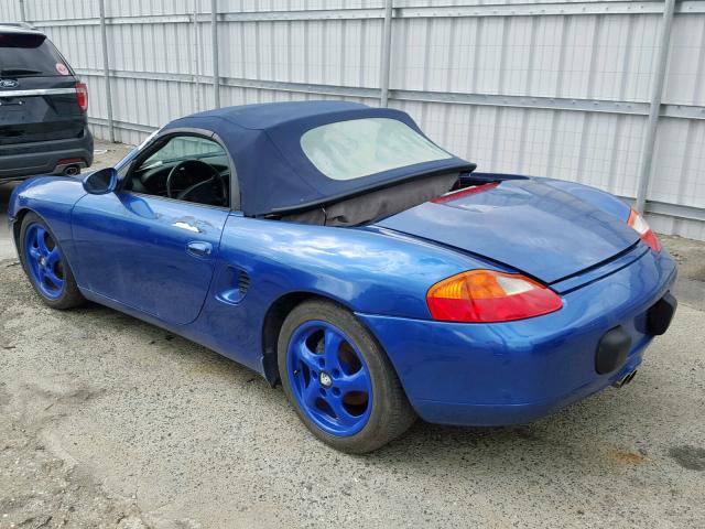 WP0CA2989XU631847 - 1999 PORSCHE BOXSTER BLUE photo 3