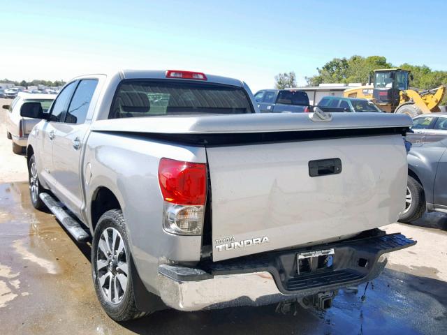 5TBEV58177S456854 - 2007 TOYOTA TUNDRA CRE SILVER photo 3