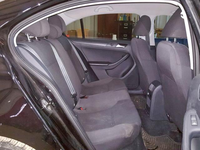 3VW2K7AJ5EM351989 - 2014 VOLKSWAGEN JETTA BASE BLACK photo 6