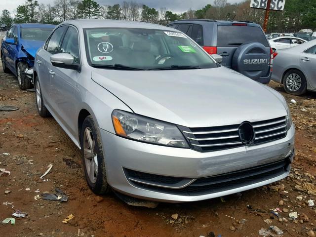 1VWAS7A30EC048407 - 2014 VOLKSWAGEN PASSAT S SILVER photo 1