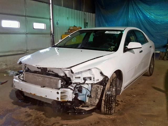 1G1ZC5E07CF202431 - 2012 CHEVROLET MALIBU 1LT WHITE photo 2