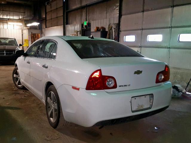 1G1ZC5E07CF202431 - 2012 CHEVROLET MALIBU 1LT WHITE photo 3
