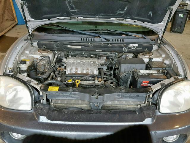 KM8SC73E63U560081 - 2003 HYUNDAI SANTA FE G SILVER photo 7