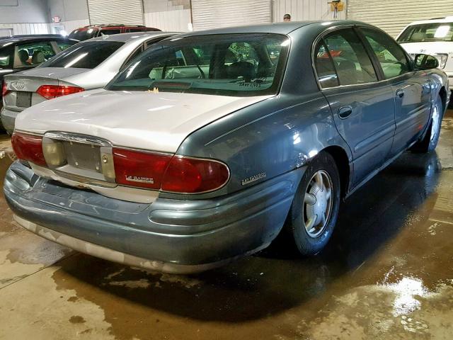 1G4HR54K8YU134689 - 2000 BUICK LESABRE LI BLUE photo 4