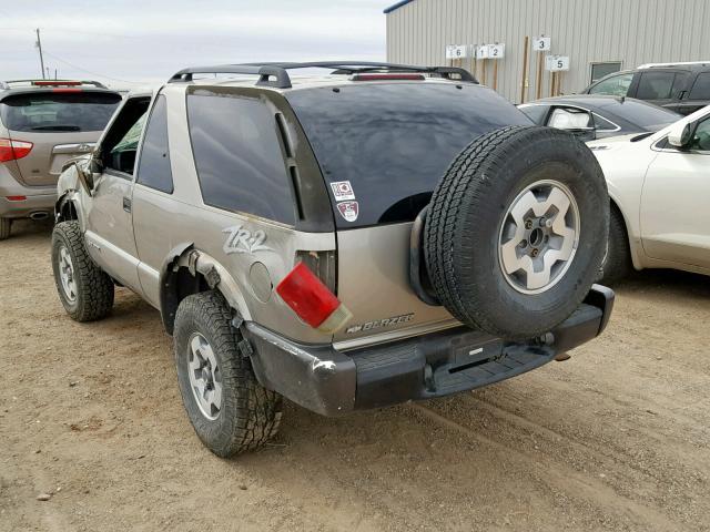 1GNCT18XX4K117100 - 2004 CHEVROLET BLAZER BEIGE photo 3