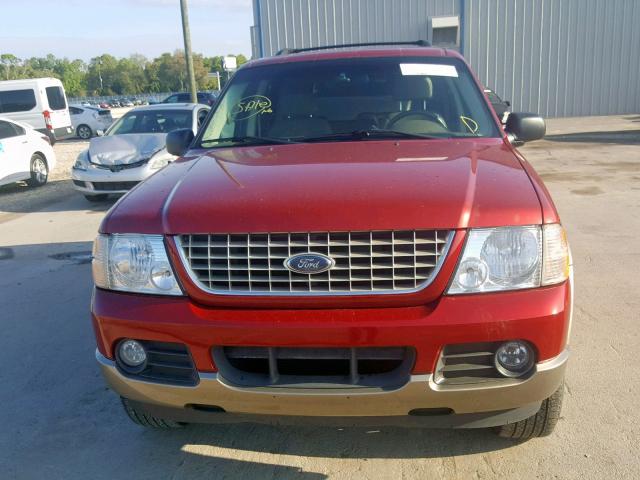 1FMDU64E12UA19369 - 2002 FORD EXPLORER E RED photo 9