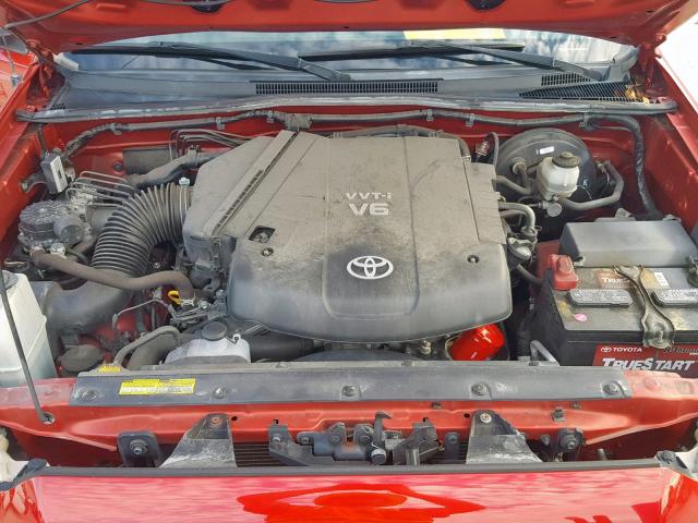 5TFTU4CN1CX001265 - 2012 TOYOTA TACOMA X-R RED photo 7