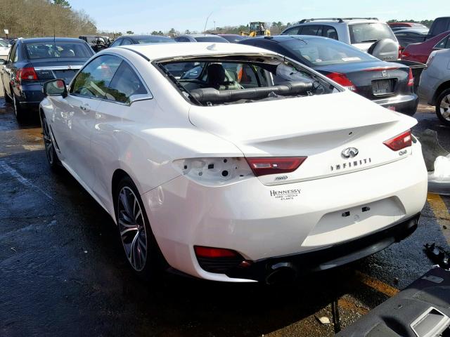 JN1EV7EL6JM390036 - 2018 INFINITI Q60 LUXE 3 WHITE photo 3