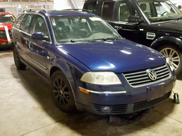 WVWWH63B73E422874 - 2003 VOLKSWAGEN PASSAT GLX BLUE photo 1