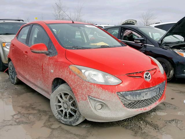 JM1DE1HY6B0112646 - 2011 MAZDA MAZDA2 RED photo 1