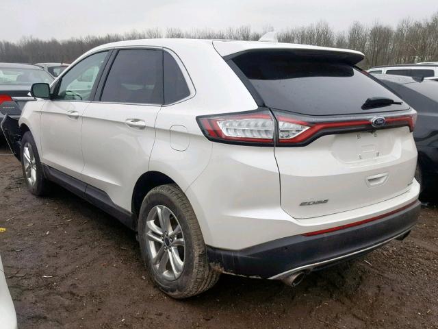 2FMPK3J92HBB67750 - 2017 FORD EDGE SEL WHITE photo 3