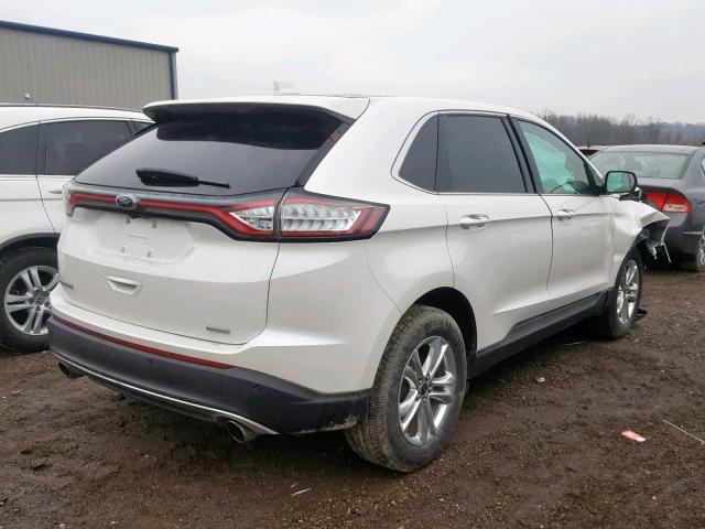 2FMPK3J92HBB67750 - 2017 FORD EDGE SEL WHITE photo 4