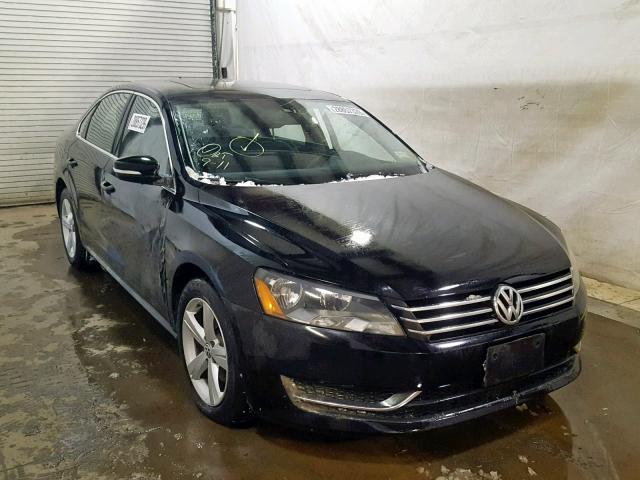 1VWBP7A30DC107055 - 2013 VOLKSWAGEN PASSAT SE BLACK photo 1