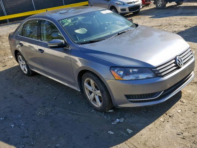 1VWBP7A39DC001557 - 2013 VOLKSWAGEN PASSAT SE CHARCOAL photo 1