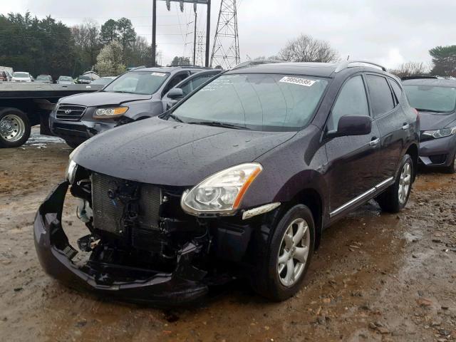 JN8AS5MT6BW156676 - 2011 NISSAN ROGUE S BURGUNDY photo 2