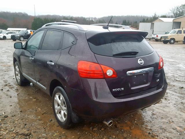 JN8AS5MT6BW156676 - 2011 NISSAN ROGUE S BURGUNDY photo 3