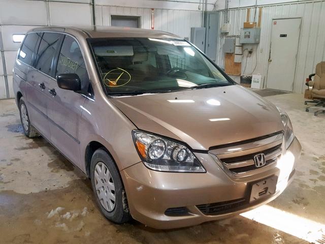 5FNRL38226B108488 - 2006 HONDA ODYSSEY LX TAN photo 1