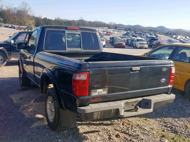 1FTYR10U74PA85966 - 2004 FORD RANGER BLACK photo 3