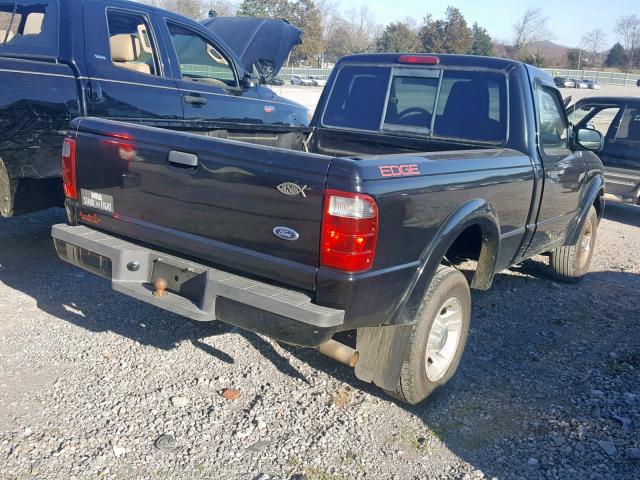 1FTYR10U74PA85966 - 2004 FORD RANGER BLACK photo 4