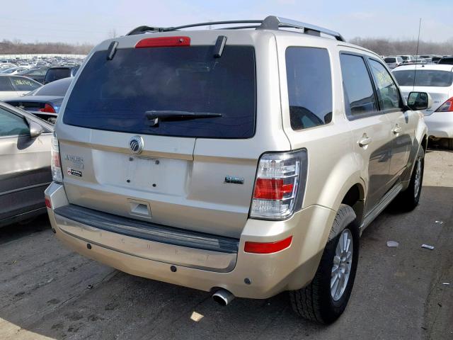 4M2CN9HG4AKJ29072 - 2010 MERCURY MARINER PR TAN photo 4