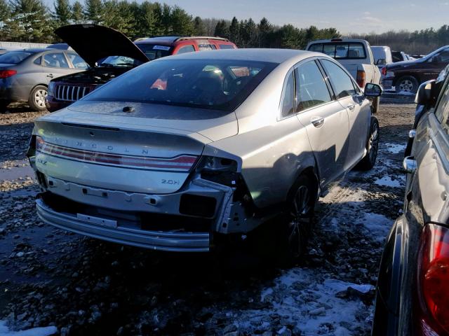 3LN6L5KU2JR621770 - 2018 LINCOLN MKZ HYBRID SILVER photo 4