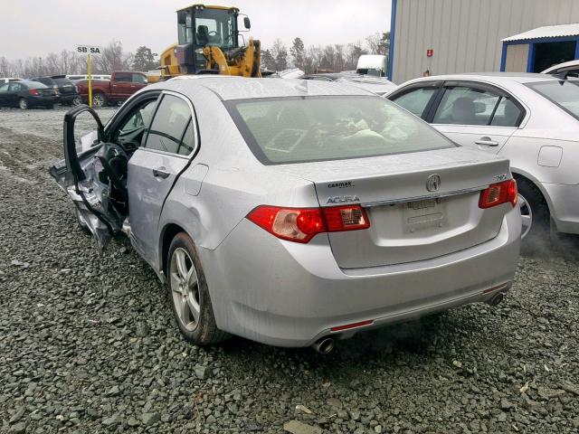 JH4CU2F68CC030650 - 2012 ACURA TSX TECH SILVER photo 3