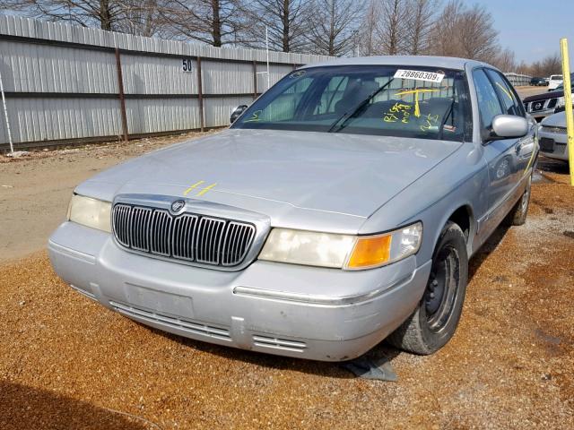 2MEFM74W9YX617480 - 2000 MERCURY GRAND MARQ BLUE photo 2