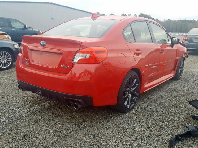 JF1VA1C65J9831859 - 2018 SUBARU WRX PREMIU RED photo 4