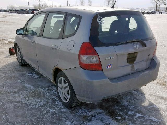 JHMGD37447S811200 - 2007 HONDA FIT GRAY photo 3