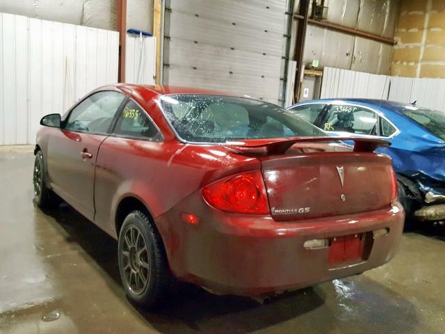 1G2AL18F287126698 - 2008 PONTIAC G5 MAROON photo 3