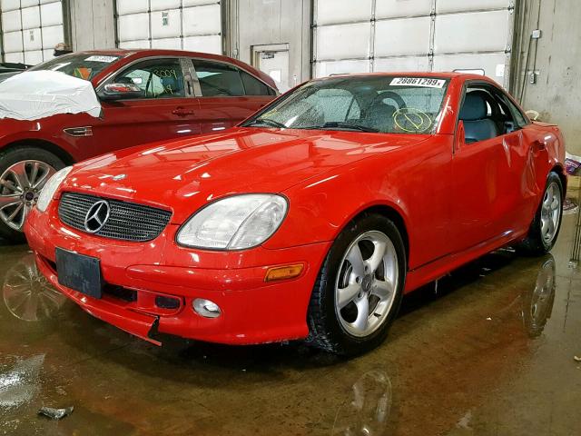 WDBKK65F13F294964 - 2003 MERCEDES-BENZ SLK 320 RED photo 2