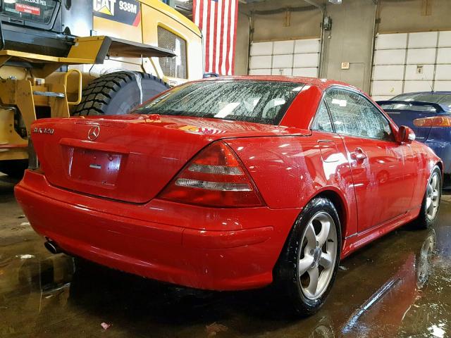 WDBKK65F13F294964 - 2003 MERCEDES-BENZ SLK 320 RED photo 4